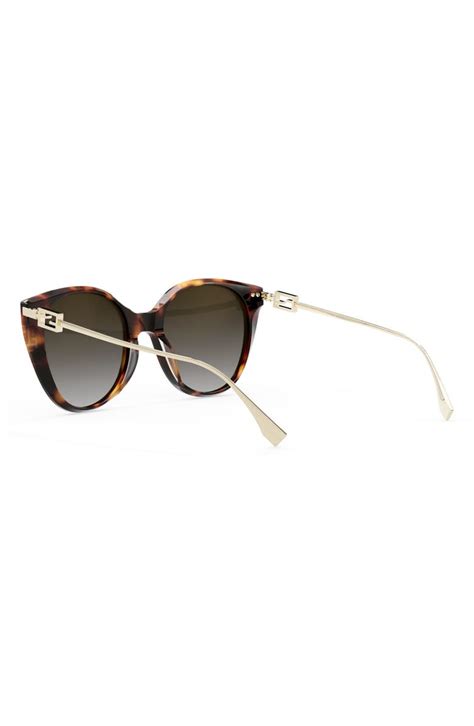 fendi 54mm round sunglasses|fendi sunglasses oversized.